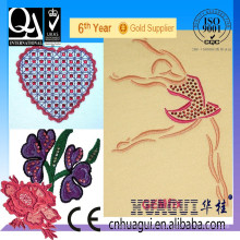 HUAGUI single head two color sequin embroidery rhinestone laser cutting machine